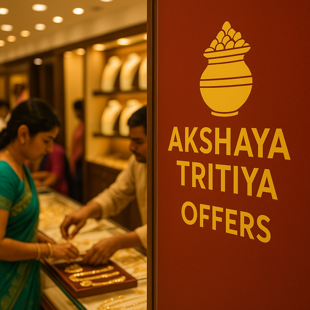 Jewelry store Akshaya Tritiya offers influencing gold price May 2025