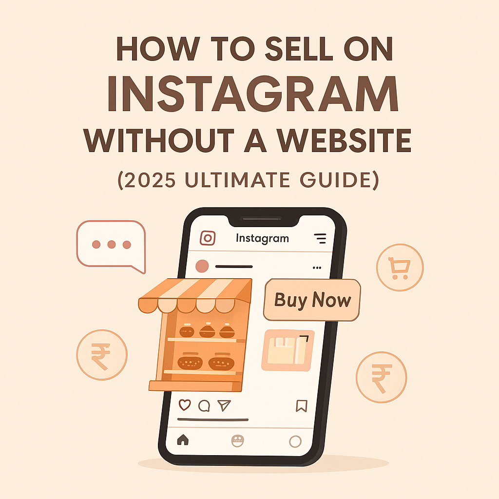 Instagram storefront on phone with Buy Now button