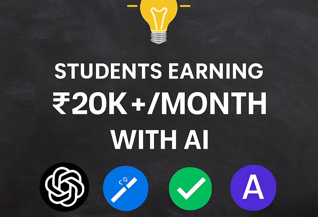 Students earning ₹20K+ monthly using AI tools