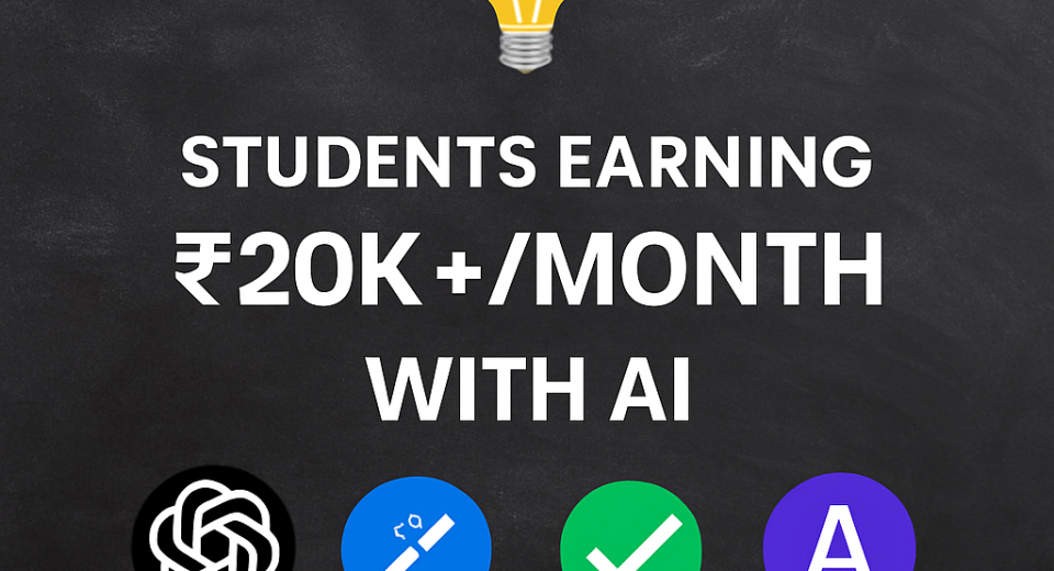 Students earning ₹20K+ monthly using AI tools